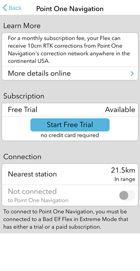 Point One GNSS Corrections for Bad Elf Flex